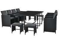 Polyrotan eetset baracoa xxl - afbeelding 5 van  14