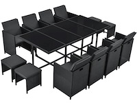 Polyrotan eetset baracoa xxl - afbeelding 1 van  14