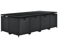 Polyrotan eetset baracoa xxl - afbeelding 10 van  14
