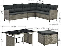 Polyrotan loungeset - afbeelding 9 van  13