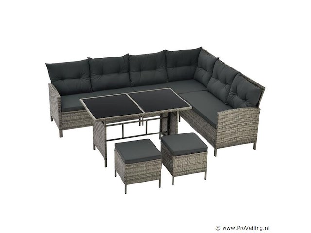 Polyrotan loungeset - afbeelding 4 van  13