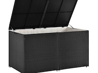 Polyrotan opbergbox ikaria 950 liter zwart - afbeelding 1 van  12