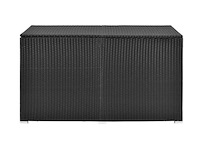 Polyrotan opbergbox ikaria 950 liter zwart - afbeelding 8 van  12