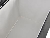 Polyrotan opbergbox ikaria 950 liter zwart - afbeelding 3 van  12