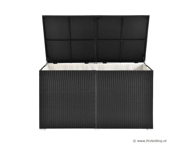 Polyrotan opbergbox ikaria 950 liter zwart - afbeelding 5 van  12