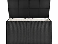 Polyrotan opbergbox ikaria 950 liter zwart - afbeelding 5 van  12