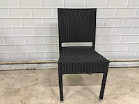 Polyrotan terrasstoel stapelbaar (30x) - afbeelding 1 van  5