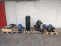 Pomp installatie met schakelkast t.b.v. infra project, grundfos