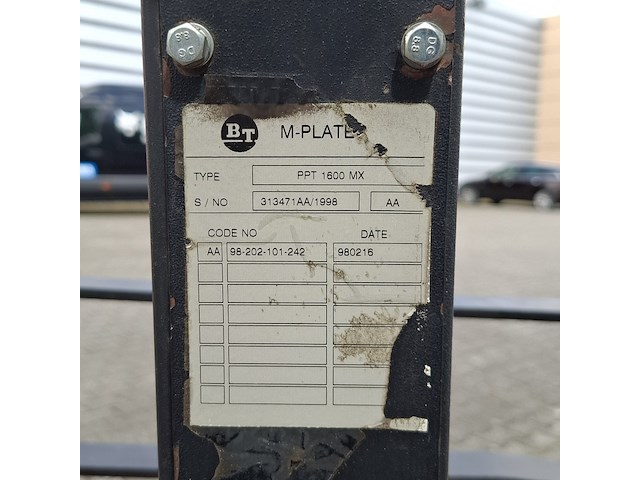 Pompwagen, bt, ppt 1600 mx, rood, 1998 - afbeelding 2 van  24