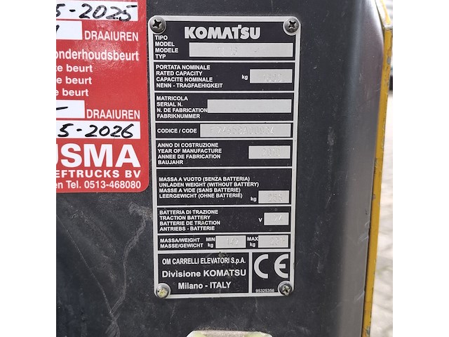 Pompwagen, komatsu, tl16, geel , 2010 - afbeelding 10 van  24
