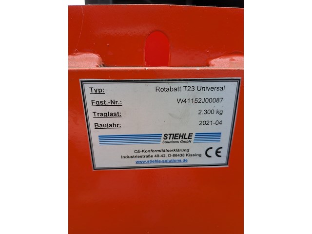 Pompwagen linde, t16 rotobat, bouwjaar 2018 - afbeelding 5 van  14