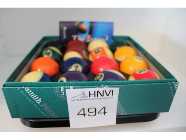 Poolbiljart ballenset. - afbeelding 1 van  1