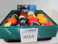 Poolbiljart ballenset.