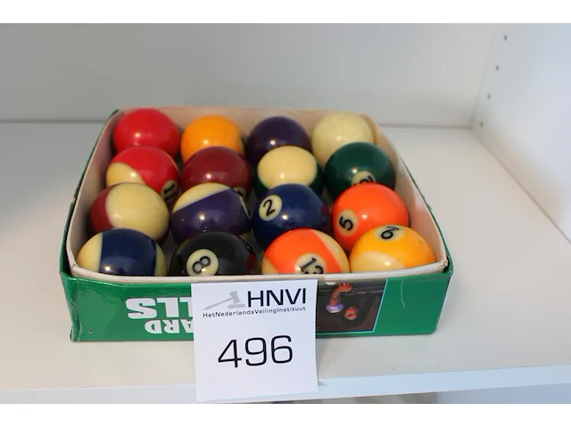 Poolbiljart ballenset. - afbeelding 1 van  1
