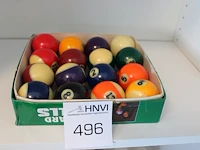 Poolbiljart ballenset.