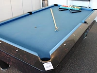 Poolbiljarttafel kimsteel by sam billiards spain met afdeklaken, 2 sets ballen, twee opzettriangels, zes ke... - afbeelding 2 van  6