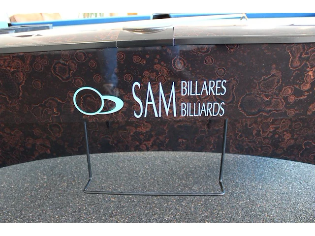 Poolbiljarttafel kimsteel by sam billiards spain met afdeklaken, 2 sets ballen, twee opzettriangels, zes ke... - afbeelding 4 van  6