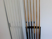 Poolbiljarttafel kimsteel by sam billiards spain met afdeklaken, 2 sets ballen, twee opzettriangels, zes ke... - afbeelding 5 van  6
