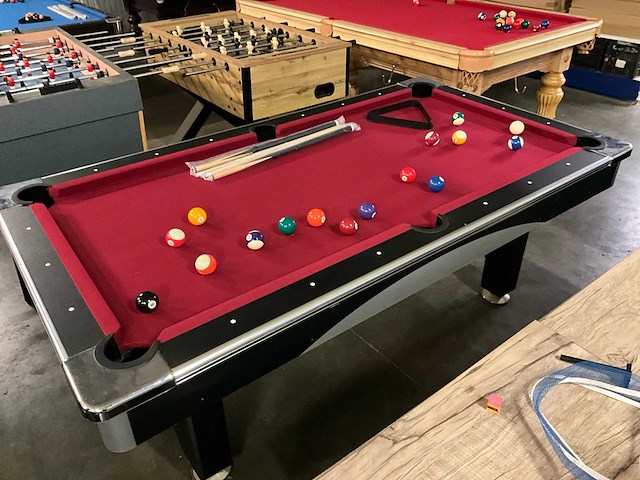 Pooltafel detroit zwart - afbeelding 1 van  8