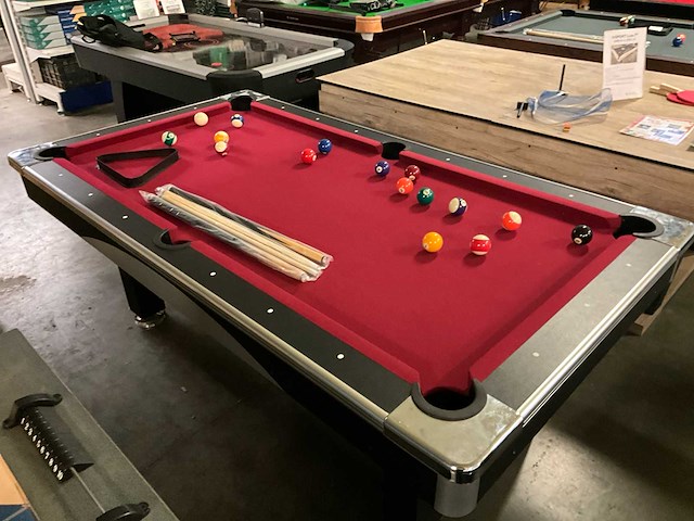 Pooltafel detroit zwart - afbeelding 2 van  8