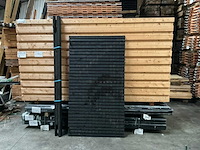 Poort met metalen frame in kozijn - 180x100 cm - afbeelding 1 van  3