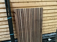 Poort met metalen frame in kozijn - 180x100 cm - afbeelding 2 van  4