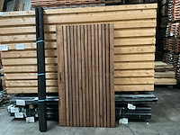 Poort met metalen frame in kozijn - 180x100 cm - afbeelding 3 van  4