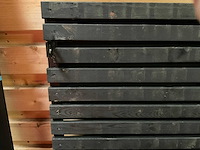 Poort met metalen frame in kozijn - 180x100 cm - afbeelding 1 van  2