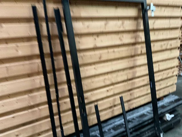 Poortframe met verstelbare scharnieren - 200x100 cm - afbeelding 1 van  4