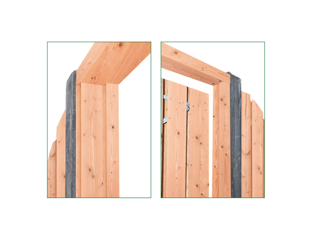Poort/tuindeur 90x190cm, douglas - afbeelding 3 van  3