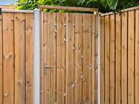 Poort/tuindeur 90x190cm grenen groen geïmpregneerd