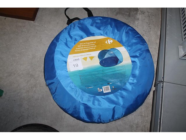 Pop-up strandscherm. 146 x 149 x 89 cm. - afbeelding 1 van  2