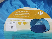 Pop-up strandscherm. 146 x 149 x 89 cm. - afbeelding 2 van  2
