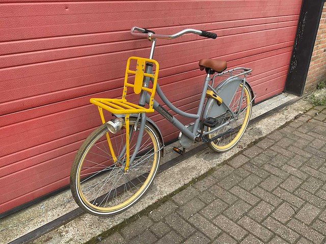 Popal grijs geel fiets - afbeelding 1 van  5