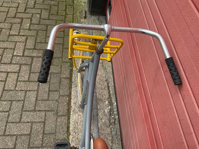 Popal grijs geel fiets - afbeelding 3 van  5
