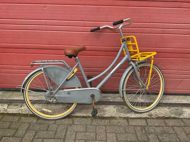 Popal grijs geel fiets - afbeelding 5 van  5