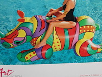 Popneushoorn bestway art, afm. 201 cm x 102 cm. - afbeelding 2 van  2
