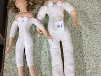 Poppen porcelein 2stuks - afbeelding 1 van  3