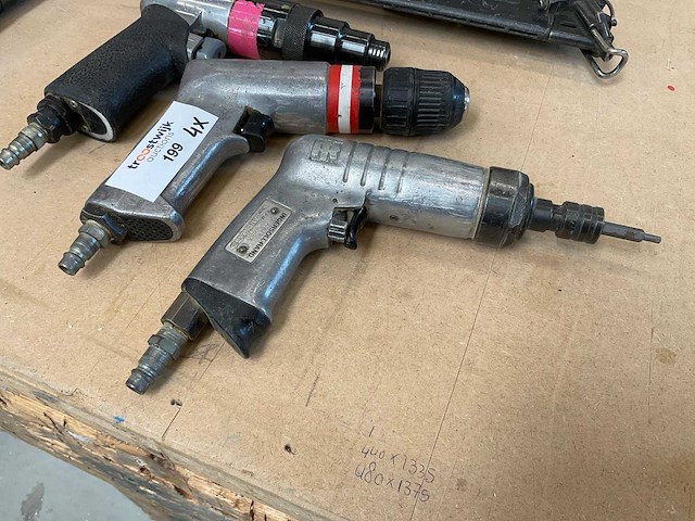 Poppers, ingersol rand pneumatische gereedschap (4x) - afbeelding 1 van  2