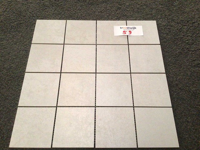 Porcelaingres radical shabby white mat mozaïektegel 30x30 cm 10,91 m² - afbeelding 1 van  5