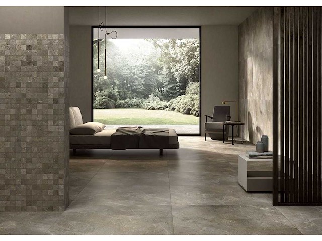 Porcelaingres royal stone palladium grey mat mozaïektegel 30x30 cm 17,28 m² - afbeelding 2 van  3