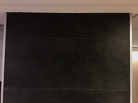 Porcelanosa magma black mat wandtegel 33,3x100 cm 30 m² - afbeelding 7 van  7