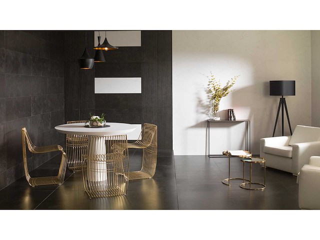 Porcelanosa magma black mat wandtegel 33,3x100 cm 31,67 m² - afbeelding 3 van  7