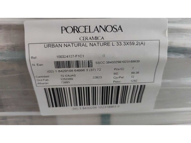 Porcelanosa urban natural wandtegel 33,3x59,2 cm 49,68 m² - afbeelding 7 van  9