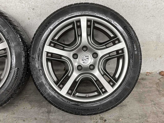 Porsche wielen set (winterbanden) r19 continental - afbeelding 4 van  6