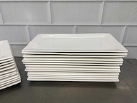 Porselein - bord/ schaal (25x) - afbeelding 2 van  2