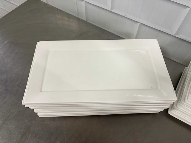 Porselein - bord/ schaal (25x) - afbeelding 3 van  4
