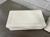 Porselein - bord/ schaal (25x) - afbeelding 3 van  4