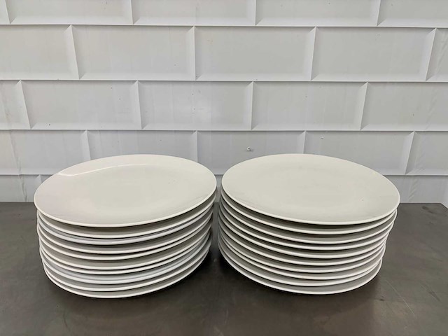 Porselein bord (20x) - afbeelding 1 van  4