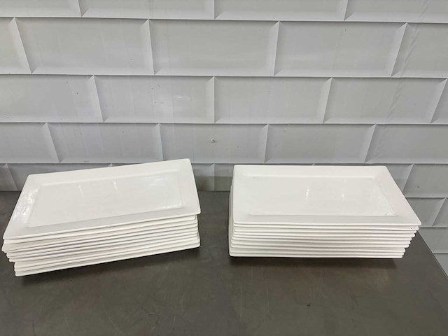 Porselein bord (20x) - afbeelding 1 van  5